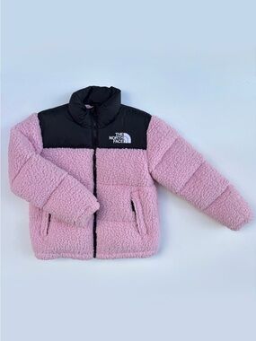 Youth North Face Retro Sherpa Nuptse - Size L (12Y)